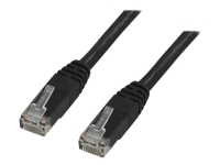 DELTACO - Koblingskabel - RJ-45 (hann) til RJ-45 (hann) - 5 m - UTP - CAT 6 - svart