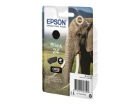 Epson 24 - 5.1 ml - svart - original - blære med RF-alarm - blekkpatron - for Expression Photo XP-55, 750, 760, 850, 860, 950, 960, 970 Expression Premium XP-750, 850