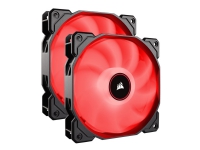 CORSAIR Air Series LED AF140 (2018) - Kabinettvifte - 140 mm - rød (en pakke 2)