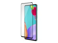 DELTACO SCRN-A52 - Skjermbeskyttelse for mobiltelefon - 2.5D - glass - rammefarge svart - for Samsung Galaxy A52