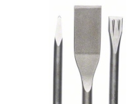 Bosch - Meiselsett - for betong, flis, forsterket betong, murstein - flat, spiss, spade - 3 deler - SDS-plus - lengde: 260 mm, 250 mm