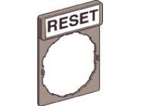 Skilt ZBY2322 MRK:RESET