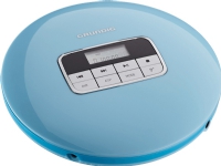 Grundig GCDP 8000, 12 timer, MP3,WMA, 20 - 20000 Hz, Portable CD player, Blå, 40 s