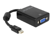 Delock Adapter mini Displayport > VGA 15 pin female - DisplayPort-adapter - Mini DisplayPort (hann) til HD-15 (VGA) (hunn) - 18 cm - svart - for Apple MacBook MacBook Air MacBook Pro
