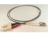 OPTIFAB Patchkabel LC-SC 62,5/125 OM1 multimode, duplex, længde: 1,0 meter, farve: grå med LSZH kappe.