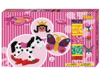 Hama maxi gigant gaveæske pink 900 perler+2 plader
