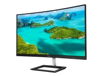 Philips E-line 325E1C - LED-skjerm - kurvet - 32 (31.5 synlig) - 2560 x 1440 QHD @ 75 Hz - VA - 250 cd/m² - 3000:1 - 4 ms - HDMI, VGA, DisplayPort - teksturert svart