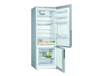 Bosch Serie | 4 KGV58VLEAS - Kjøleskap/fryser - bunnfryser - bredde: 70 cm - dybde: 77 cm - høyde: 191 cm - 503 liter - Klasse E - inox