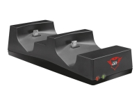 Trust GXT 235 Duo Charging Dock - Ladestativ - 2 utgangskontakter (Micro-USB type B) - på kabel: Micro-USB - for Sony DualShock 4, 4 v2
