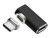 MicroConnect - USB-C-utvider - USB-C (hann) vinklet, magnetisk til USB-C (hunn)