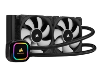 CORSAIR iCUE H100i RGB PRO XT - Væskekjølesystem for prosessor - (for: LGA1156, LGA1155, LGA2011, LGA1150, LGA1151, AM4, LGA2066, LGA1200) - aluminium med kobberbasis - 120 mm