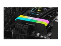 CORSAIR Vengeance RGB RS - DDR4 - sett - 32 GB: 2 x 16 GB - DIMM 288-pin - 3600 MHz / PC4-28800 - CL18 - 1.35 V - ikke-bufret - ikke-ECC - svart