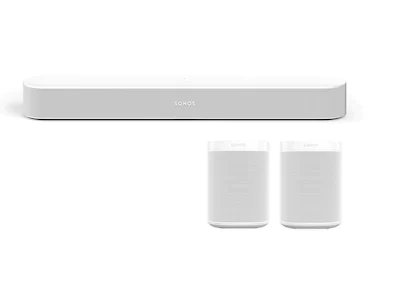 Sonos Beam 5.0 Surround set (hvit)