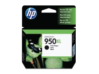 HP 950XL høy kapasitet svart original blekkpatron, Høyt (XL) utbytte, Pigmentbasert blekk, 53 ml, 2300 sider, 1 stykker