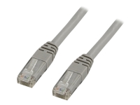 DELTACO - Koblingskabel - RJ-45 (hann) til RJ-45 (hann) - 25 m - UTP - CAT 6 - grå