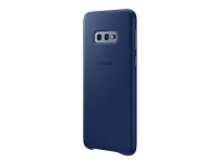Samsung Leather Cover EF-VG970 - Baksidedeksel for mobiltelefon - lær - marineblå - for Galaxy S10e, S10e (Unlocked), S10e Enterprise Edition
