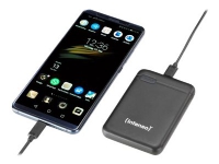Intenso XS10000 - Strømbank - 10000 mAh - 3.1 A - 2 utgangskontakter (USB, USB-C) - svart