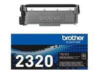 Brother TN2320 - Svart - original - tonerpatron - for Brother DCP-L2500, L2520, L2560, HL-L2300, L2340, L2360, L2365, MFC-L2700, L2720, L2740