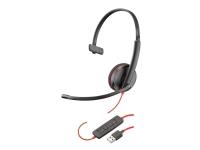 Poly Blackwire C3210 USB-A - 3200 Series - hodesett - on-ear - kablet - USB - svart