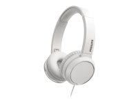 Philips TAH4105WT - Hodetelefoner med mikrofon - on-ear - kablet - lydisolerende - hvit