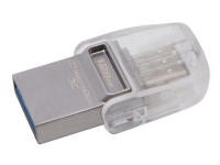 Kingston DataTraveler microDuo 3C - USB-flashstasjon - 128 GB - USB 3.1 / USB-C - for Apple MacBook (Early 2015, Early 2016, Mid 2017) MacBook Air (Late 2018) MacBook Pro (Late 2016, Mid 2017, Mid 2018)