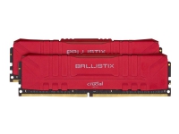 Ballistix - DDR4 - sett - 16 GB: 2 x 8 GB - DIMM 288-pin - 3600 MHz / PC4-28800 - CL16 - 1.35 V - ikke-bufret - ikke-ECC - rød