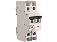 EATON Automatsikring, 2 Polet, 6A, C-Karakteristik, 15 kA, 415 V, bredde 2 moduler