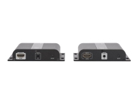 DIGITUS Professional DS-55122 4K HDMI Extender via CAT / IP (Set) - Video/lyd/infrarød-utvider - HDMI - opp til 120 m