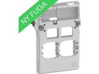 LAURITZ KNUDSEN Dataudtag FUGA T3 - 1,5 modul indsats, for 2 stk. Actassi konnektor, leveres uden afdækning og konnektor