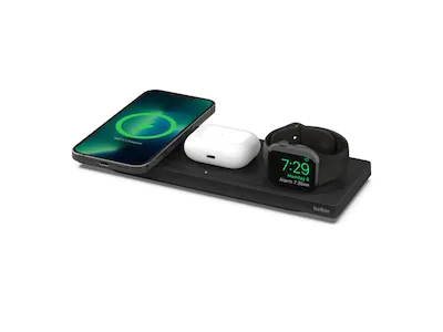 Belkin Boost Charge Pro trådløs lader 3-in-1 (sort)