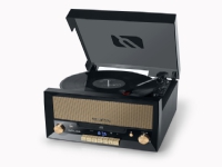 Muse MT-110B, Direktedrevet platespiller, Svart, Brun, Tre, 33,45,78 RPM, Rotasjon, CD,CD-R,CD-RW