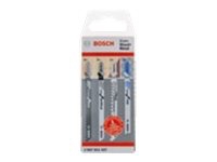Bosch - Bladsett for stikksag - for tre, metall, løvtre - 15 deler - T-skaft