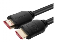 MicroConnect - HDMI-kabel med Ethernet - HDMI hann til HDMI hann - 5 m - svart - støtte for Dolby TrueHD, 8K 60Hz støtte
