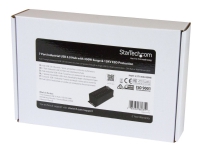 StarTech.com 7-Port Industrial Grade USB 3.0 Hub with ESD & 350W Surge Protection - Rack mountable metal USB port expander splitter hub (ST7300USBME) - Hub - 7 x SuperSpeed USB 3.0 - DIN-skinnemonterbar, veggmonterbar - DC-strøm - for P/N: ITB20D3250