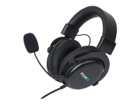 Fourze GH300 Gaming - Hodesett - full størrelse - kablet - 3,5 mm jakk - lydisolerende - svart