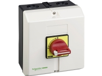 SCHNEIDER ELECTRIC Sikkerhedsafbryder 3 polet 30kW/63A Kapslet IP65, kan aflåses Rødt drejegreb