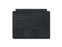 Microsoft Surface Pro Signature Keyboard - Tastatur - med styreplate, akselerometer, lagrings- og ladebakke for Surface Slim Pen 2 - AZERTY - Fransk - svart - kommersiell - med Slim Pen 2 - for Surface Pro 8, Pro X