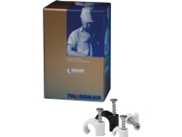 SCHNEIDER ELECTRIC Skrueclips TCS-C3 hvid Til 14-18mm kabler med Phillips® PH2 krydskærv - (100 stk.)