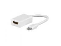 Goobay Mini DP / HDMI Adaptor, Mini DisplayPort, HDMI Type A (Standard), Hankjønn, Hunkjønn, Hvit