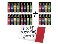 3M Indeksfane FT600002966 24 blok/pak. Rød, Blå , Gul, Grøn
