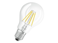 OSRAM PARATHOM - LED-filamentlyspære - form: A - klar finish - E27 - 4 W (ekvivalent 40 W) - klasse E - varmt hvitt lys - 2700 K