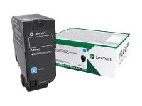 Lexmark - Høy ytelse - cyan - original - tonerpatron LCCP, LRP - for Lexmark CS725de, CS725dte