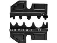 Knipex 97 49 14 Krympeindsats Uisolerede kabelsko, Uisolerede stødforbinder, Uisolerede kompressionsstik 0.5 til 10 mm² Passer til mærke Knipex 97 43 200