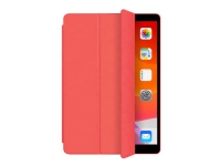eSTUFF Pencil case - Skjermdeksel for nettbrett - polyuretanlær, termoplast-polyuretan (TPU) - rød - 9.7 - for Apple 9.7-inch iPad (5. generasjon, 6. generasjon)
