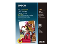 Epson Value - Blank - A4 (210 x 297 mm) - 183 g/m² - 50 ark fotopapir - for Epson L382, L386, L486 Expression Home HD XP-15000 Expression Premium XP-900