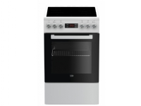 Beko FSM 57300 GW, Frittstående komfyr, Hvit, Rotasjon, Berøring, Front, Elektronisk, LED