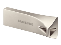 Samsung BAR Plus MUF-256BE3 - USB-flashstasjon - 256 GB - USB 3.1 Gen 1 - sjampanjesølv