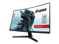 iiyama G-MASTER Red Eagle G2766HSU-B1 - LED-skjerm - kurvet - 27 - 1920 x 1080 Full HD (1080p) @ 165 Hz - VA - 250 cd/m² - 3000:1 - 1 ms - 2xHDMI, DisplayPort - høyttalere - matt svart