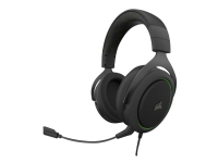 CORSAIR Gaming HS50 PRO STEREO - Hodesett - full størrelse - kablet - 3,5 mm jakk - grønn
