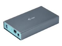 i-Tec MySafe - Drevkabinett med strømindikator, på/av-strømbryter - 3.5 - SATA 6Gb/s - USB 3.0 - grå, blå